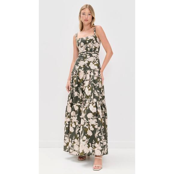 Agua by Agua Bendita Lima Gardenia Maxi Dress size M medium - Picture 9 of 9